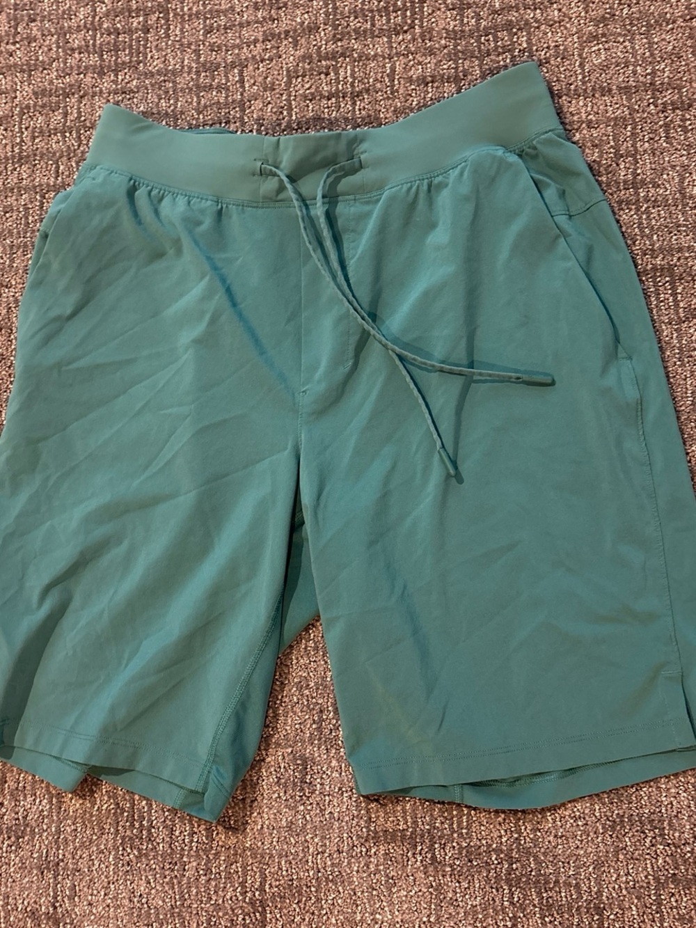 lululemon athletica Men's Teal Performance Drawstring Shorts